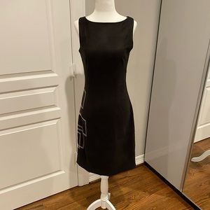 Black sheath midi dress